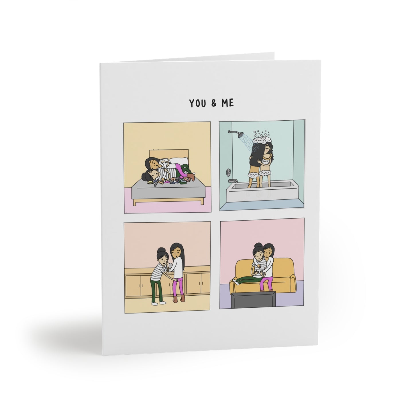 I Love Doing Life With You LGBTQ Greeting Card | Lesbian Anniversary Card