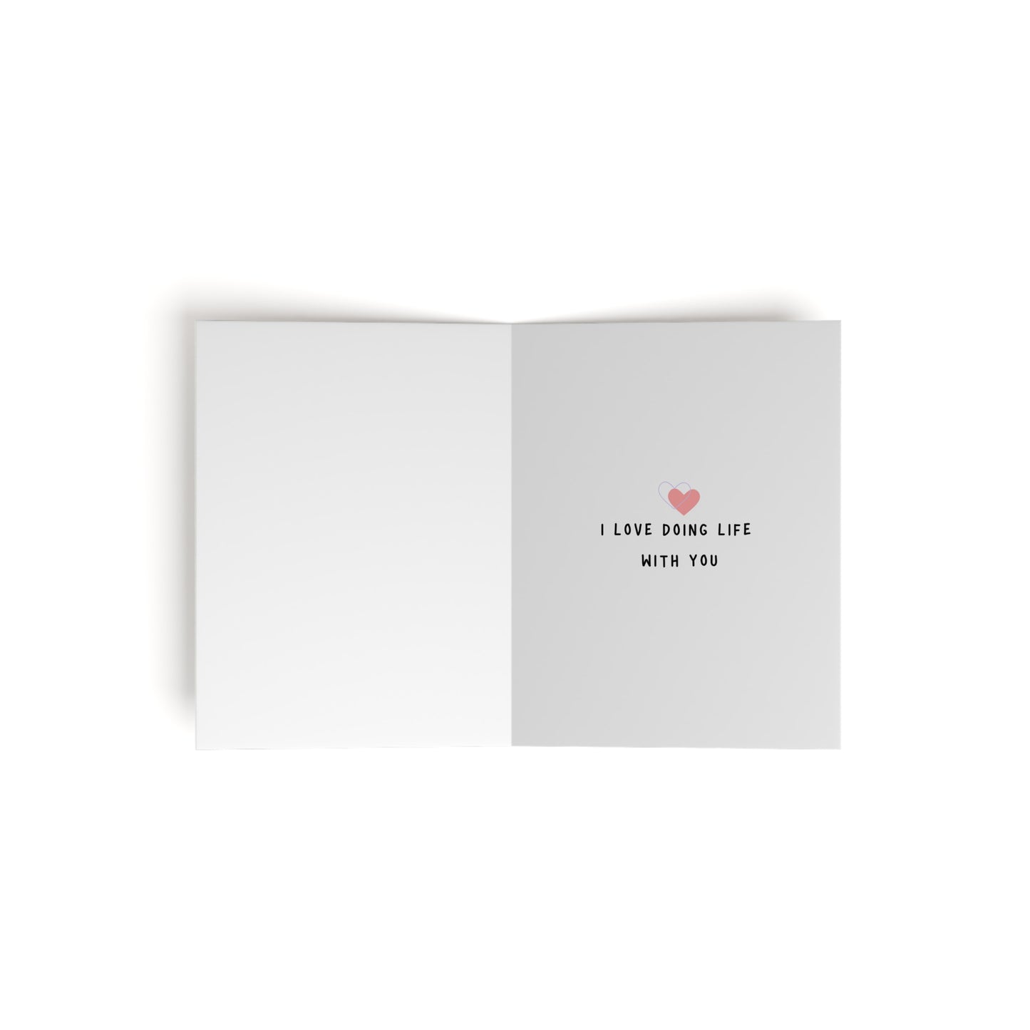 I Love Doing Life With You LGBTQ Greeting Card | Lesbian Anniversary Card