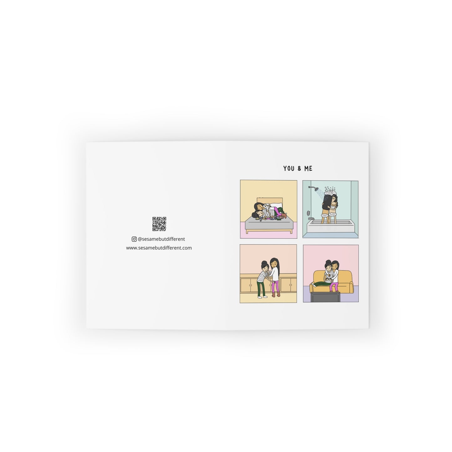 I Love Doing Life With You LGBTQ Greeting Card | Lesbian Anniversary Card