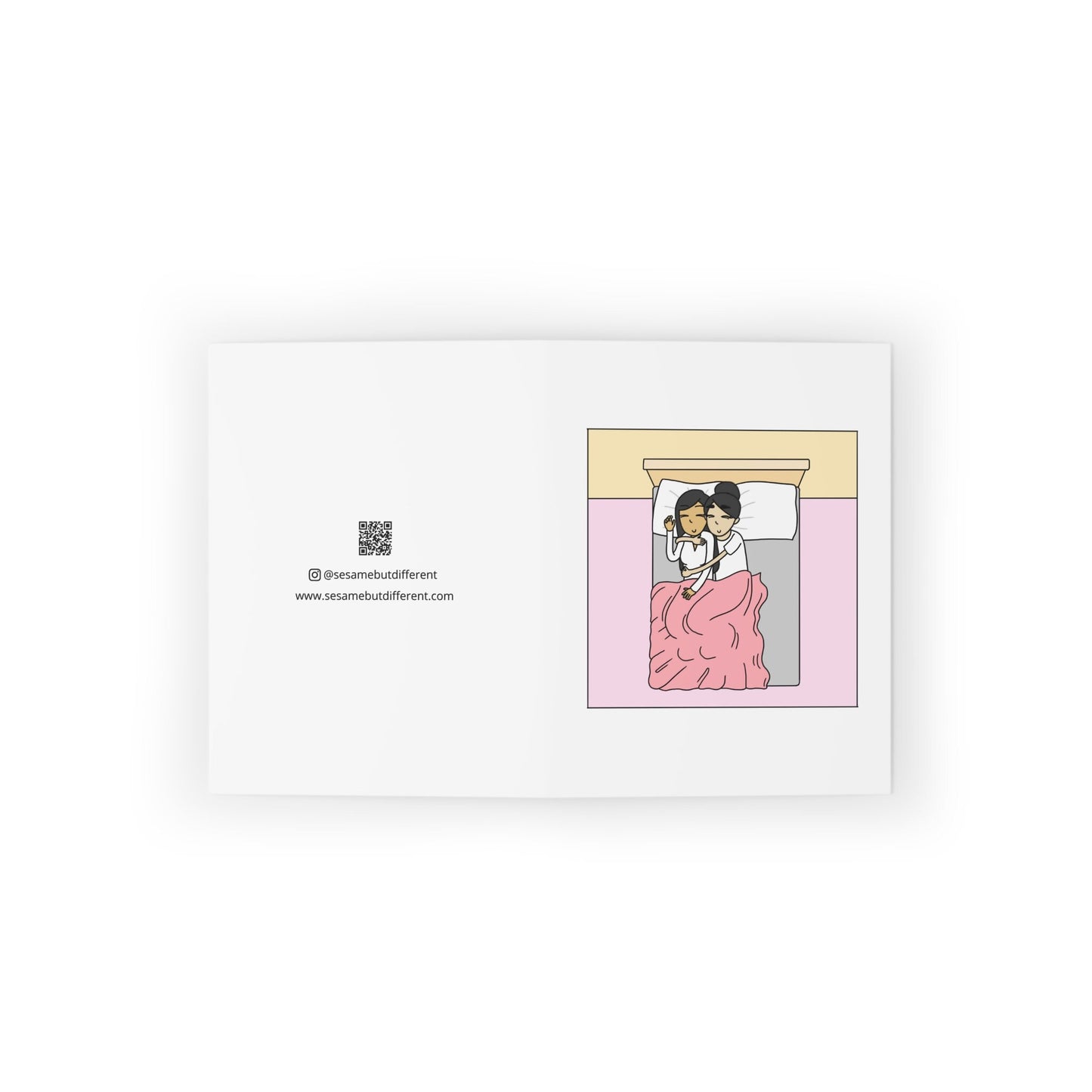 Lesbian Greeting Card & Comic Book Bundle Gift Set | LGBTQ Valentine's Day Gifts | Sapphic Romantic WLW Anniversary, Birthday, Holiday Cards