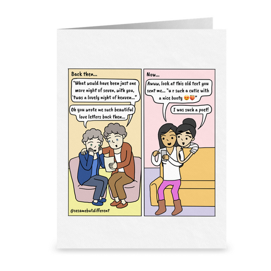 A Secret Love Greeting Card | Lesbian Anniversary Cards | LGBTQ Greeting Cards