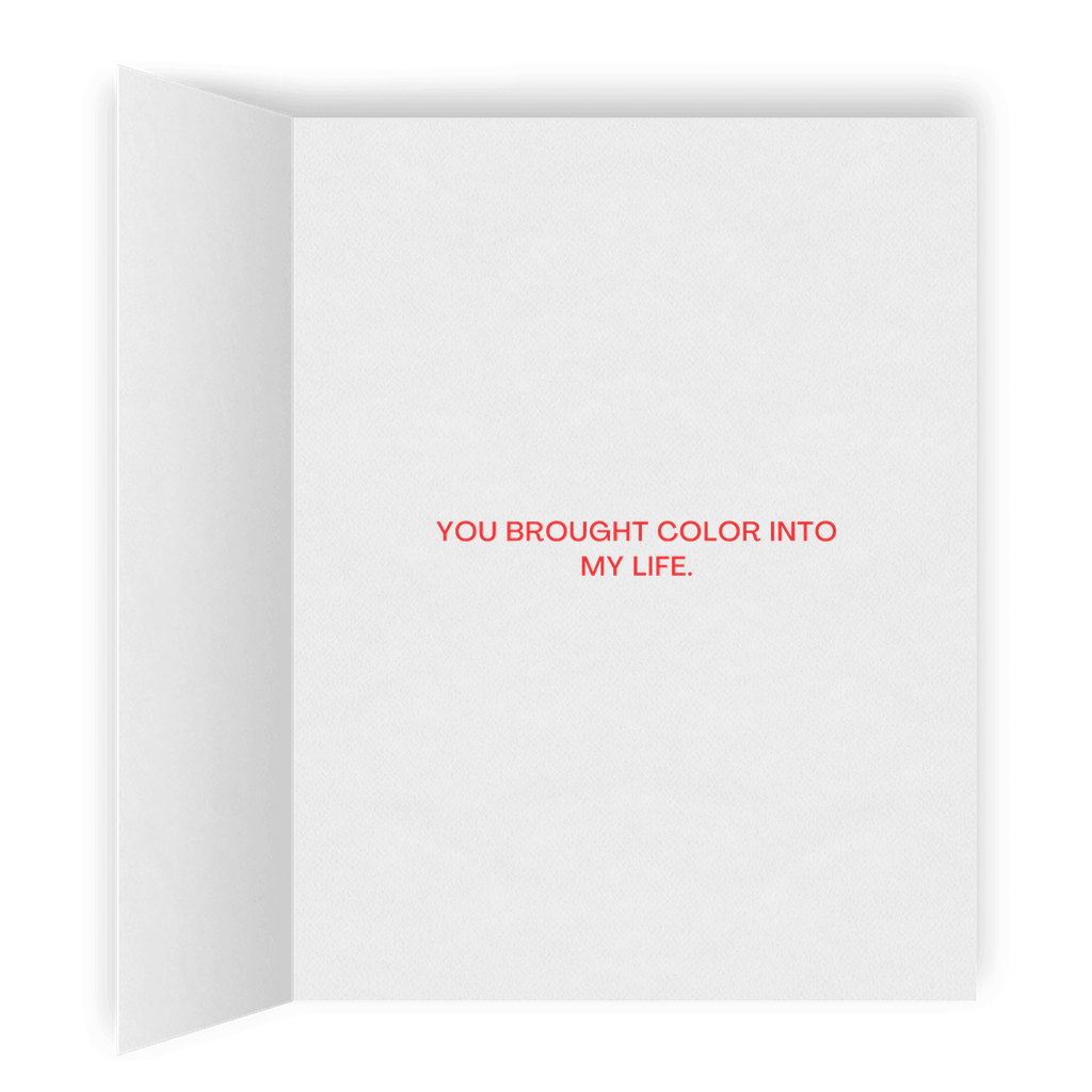 Rainbow LGBTQ Greeting Card | Pride Greeting Card | Romantic Lesbian Anniversary Card