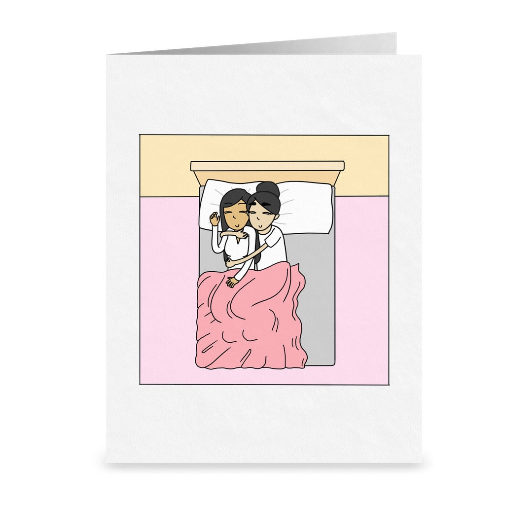 It Doesn't Get Better Than This | Romantic Lesbian Greeting Card | Cute LGBTQ Anniversary Gift | Sapphic Relationship | WLW Cuddling Snuggle