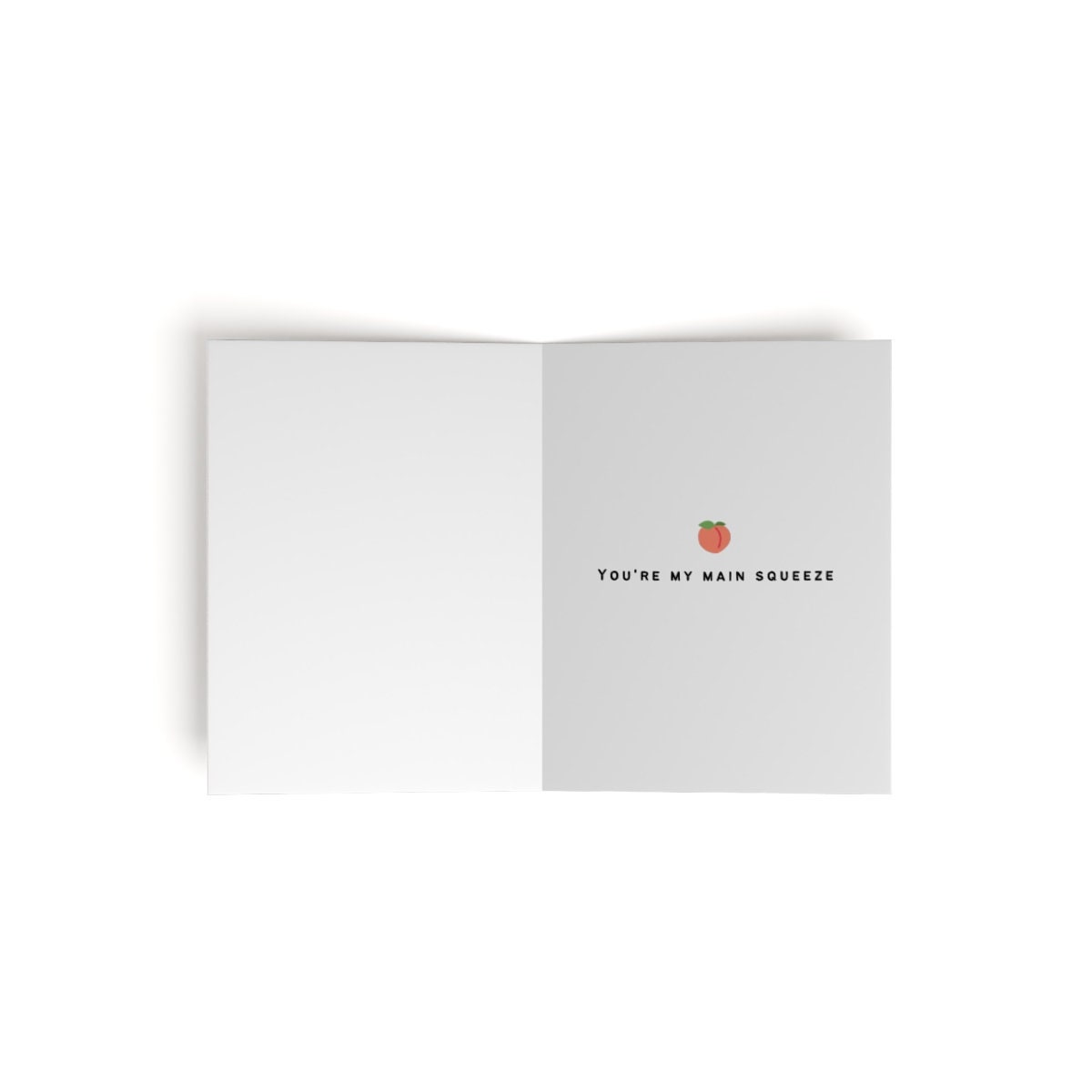 You're My Main Squeeze | Funny Punny Lesbian Card | Cute LGBTQ Valentine's Day or Anniversary Gift | WLW Humor | Sapphic Love Greeting Card