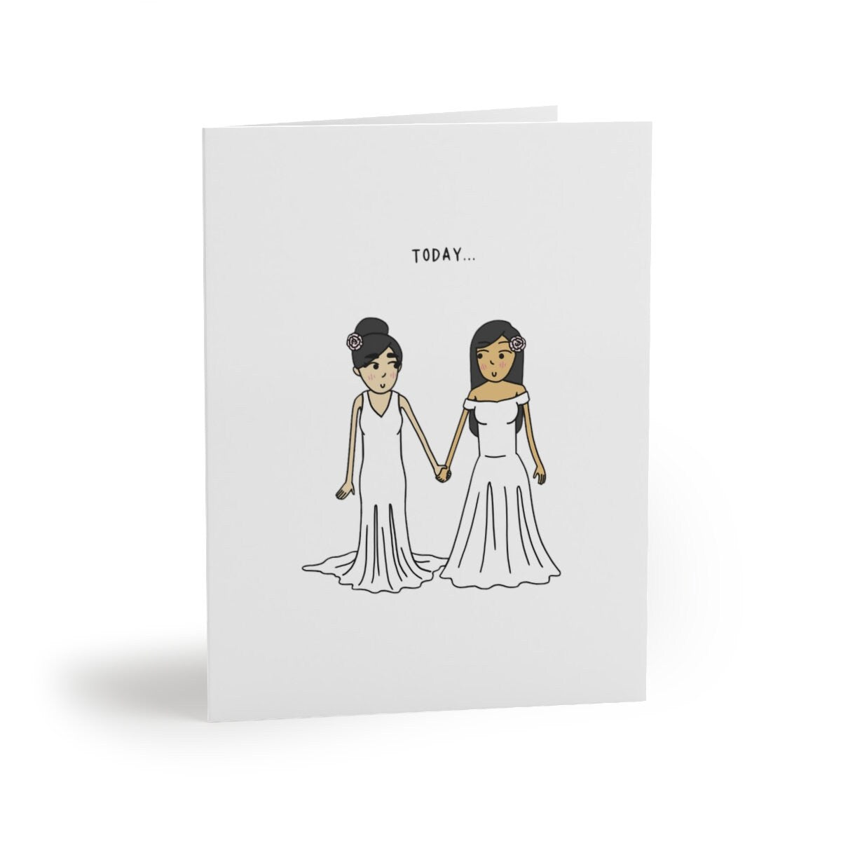Today Our Forever Adventure Begins | Lesbian Wedding Engagement Greeting Card | Sapphic WLW Relationship | Gay Romantic LGBTQ Gifts & Cards