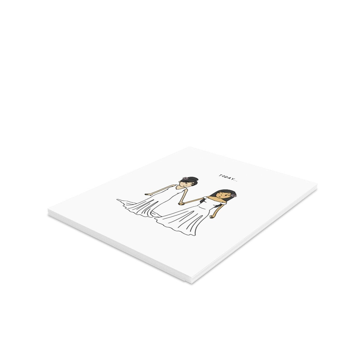 Today Our Forever Adventure Begins | Lesbian Wedding Engagement Greeting Card | Sapphic WLW Relationship | Gay Romantic LGBTQ Gifts & Cards