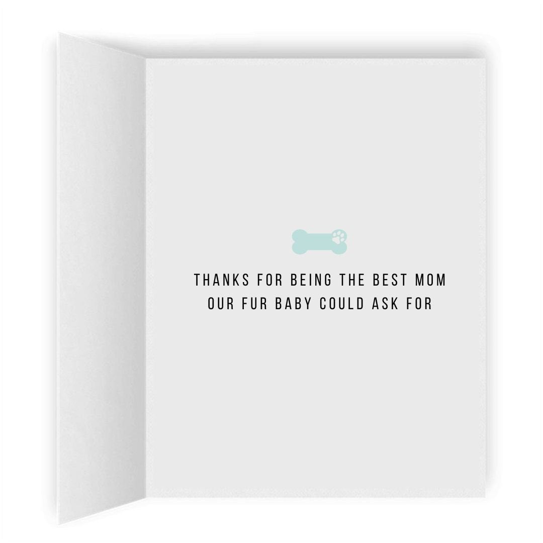 Best Dog Mom Greeting Card | Romantic Lesbian Dog Parent Card | Cute LGBTQ Mother's Day Gifts | Sapphic Relationship | WLW Fur Baby Puppy