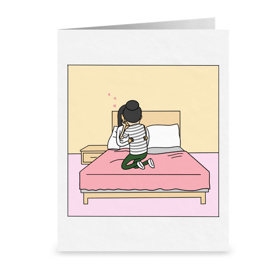 Birthday Kisses | Romantic Lesbian Birthday Card | Cute Lesbian Birthday Gifts | Happy Birthday LGBTQ Greeting Card