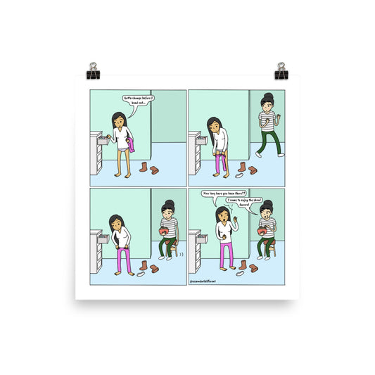 Changing | Cute Lesbian Relationship | Pride Gifts | LGBTQ Comic Print