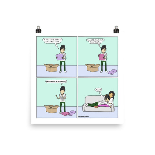Pillows | Cute Lesbian Relationship | Pride Gifts | LGBTQ Comic Print