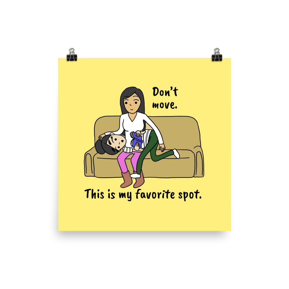 This is My Favorite Spot | Printed Comic Poster | Sesame But Different | Lesbian Comic | LGBT Comics