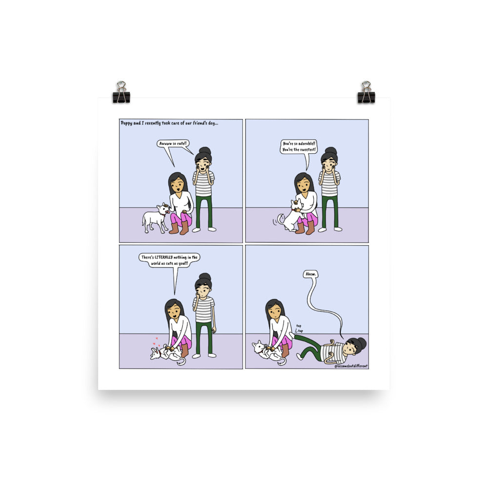 Dogsitting | Cute Lesbian Relationship | Pride Gifts | LGBTQ Comic Print
