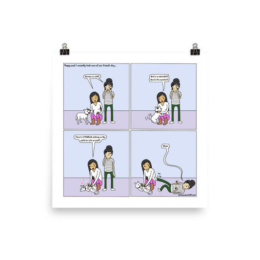 Dogsitting | Cute Lesbian Relationship | Pride Gifts | LGBTQ Comic Print