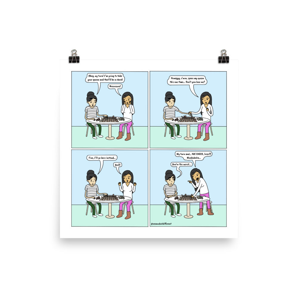 Poppy's Strategy | Cute Lesbian Relationship | Pride Gifts | LGBTQ Comic Print