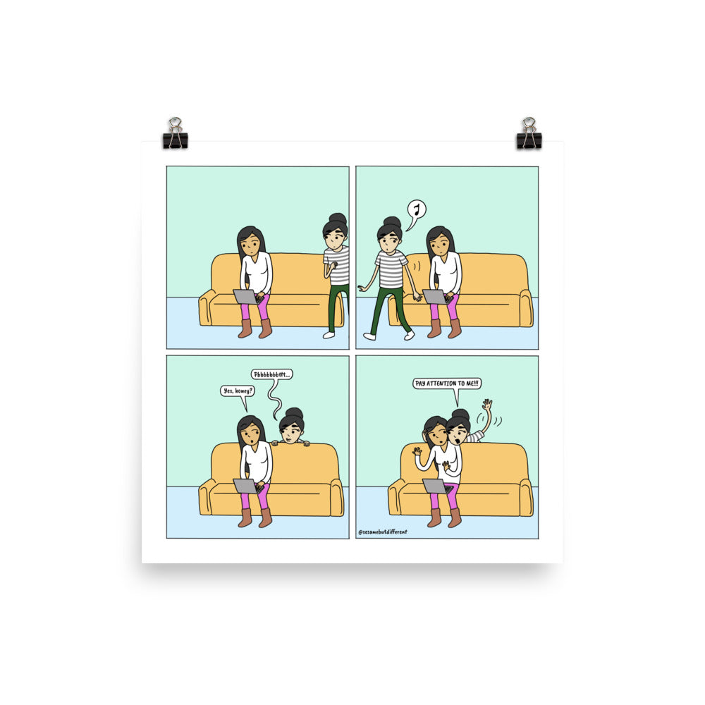 Subtle Hints | Cute Lesbian Relationship | Pride Gifts | LGBTQ Comic Print