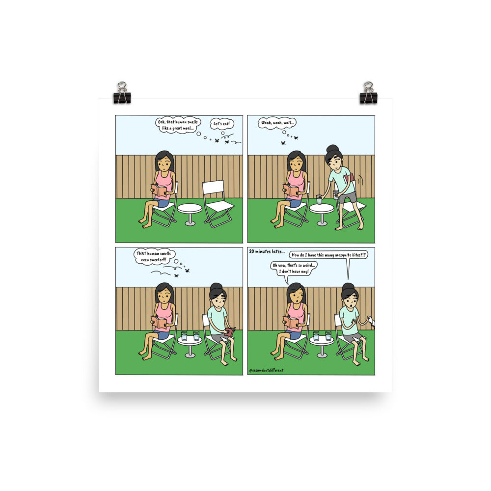 Mosquitoes | Cute Lesbian Relationship | Pride Gifts | LGBTQ Comic Print