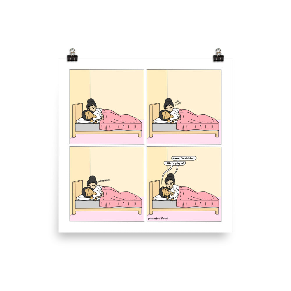 Morning Fix | Cute Lesbian Relationship | Pride Gifts | LGBTQ Comic Print