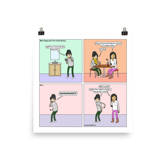 No Limits | Cute Lesbian Relationship | Pride Gifts | LGBTQ Comic Print