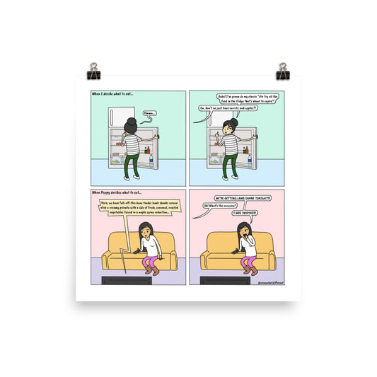 Decision Maker | Cute Lesbian Relationship | Pride Gifts | LGBTQ Comic Print