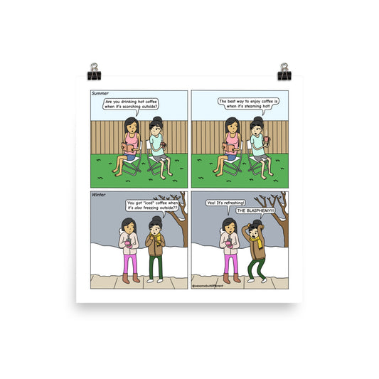 Coffee Standards | Cute Lesbian Relationship | Pride Gifts | LGBTQ Comic Print