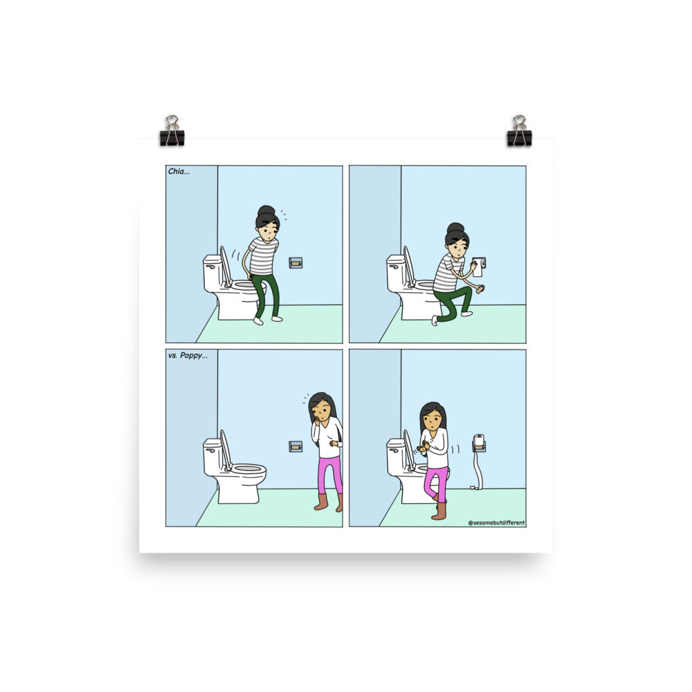 TP | Cute Lesbian Relationship | Pride Gifts | LGBTQ Comic Print