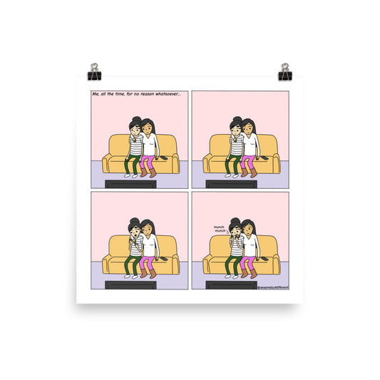 Strange Habit | Cute Lesbian Relationship | Pride Gifts | LGBTQ Comic Print