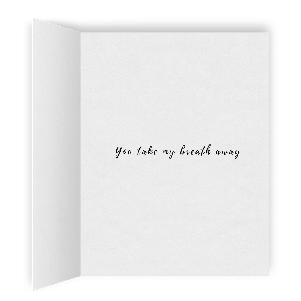 You Take My Breath Away | Romantic Lesbian Valentine's Day Card | Cute Lesbian Anniversary Gifts | Lesbian LGBTQ Greeting Card