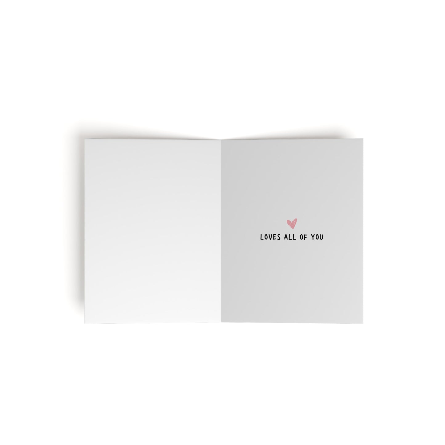 All of Me Loves All of You LGBTQ Greeting Card | Lesbian Anniversary Card