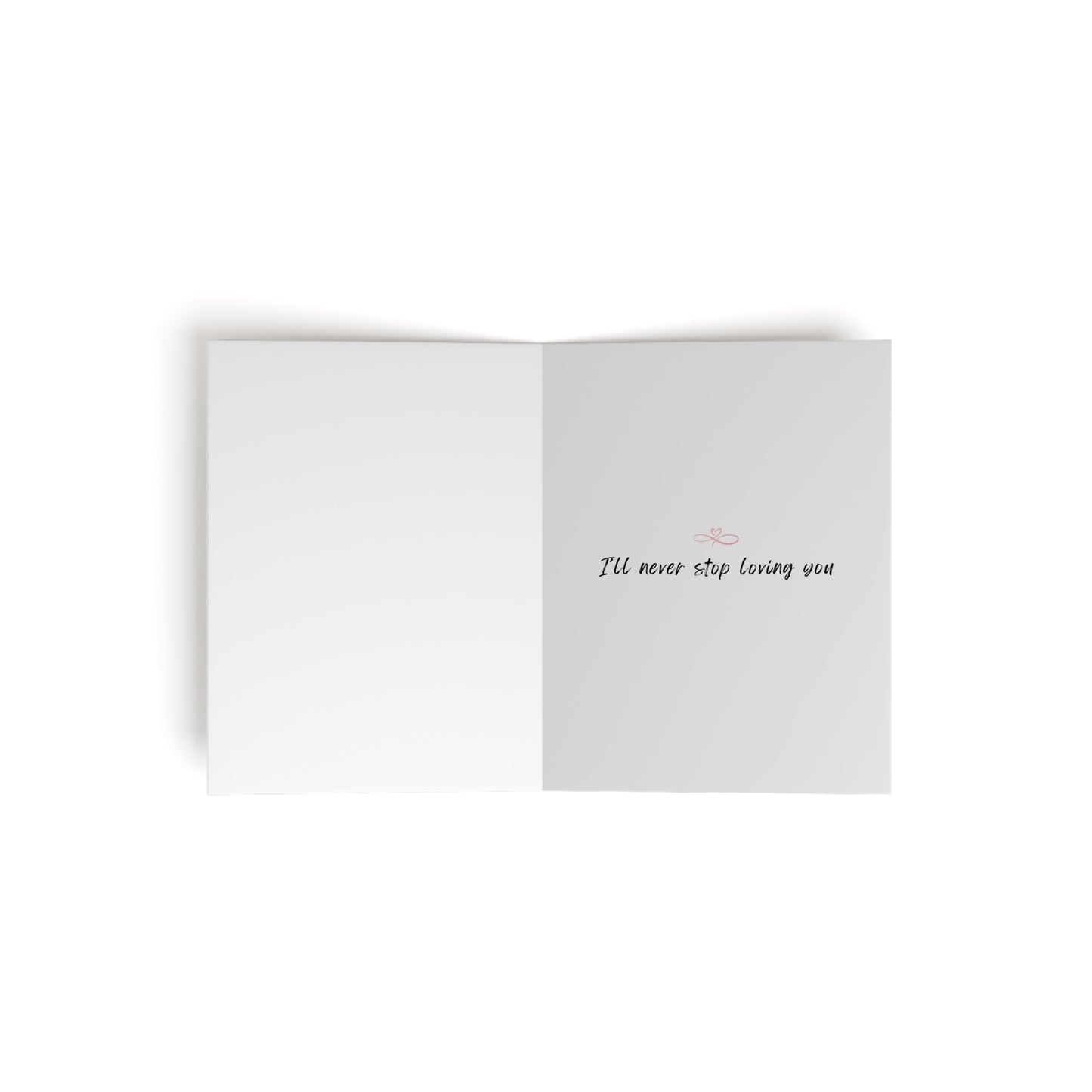 I'll Never Stop Loving You Romantic Lesbian Greeting Card, LGBTQ Anniversary Gifts