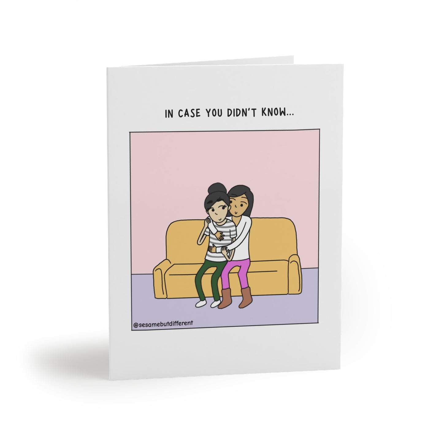 In Case You Didn't Know I'm Crazy About You LGBTQ Greeting Card