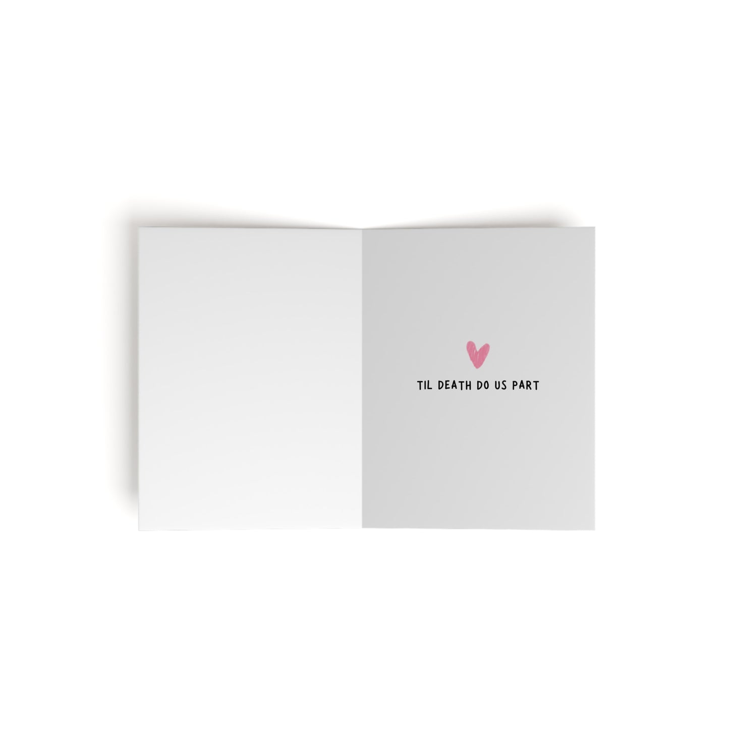 Til Death Do Us Part | Lesbian Wedding Engagement Greeting Card