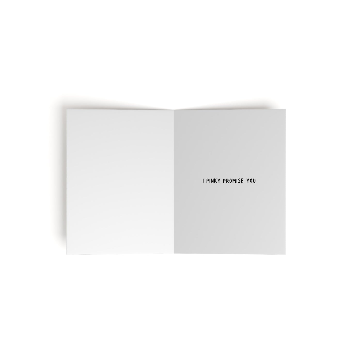 Together Forever I Pinky Promise You | Romantic Lesbian Greeting Card