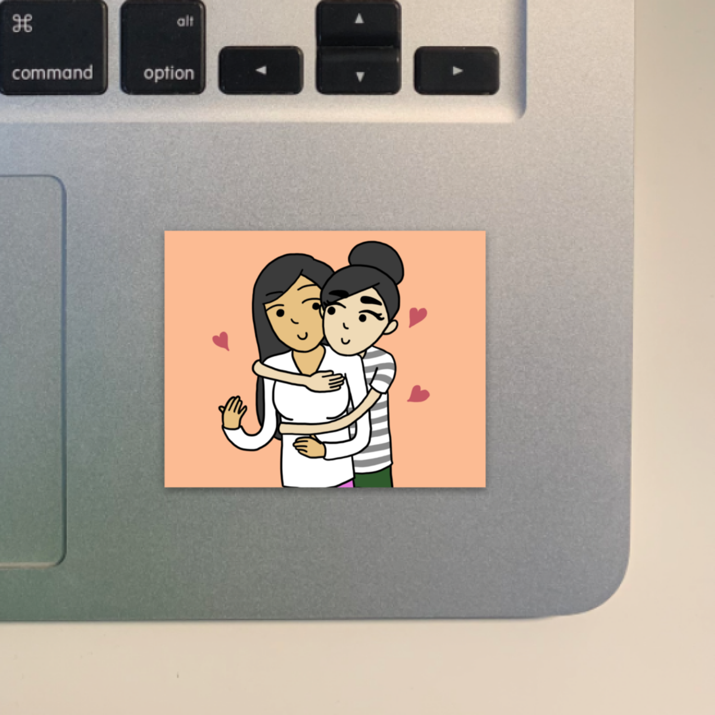 Chia & Poppy Sticker | Vinyl Laptop Sticker | Sesame But Different | Lesbian Comics | LGBTQ Couple