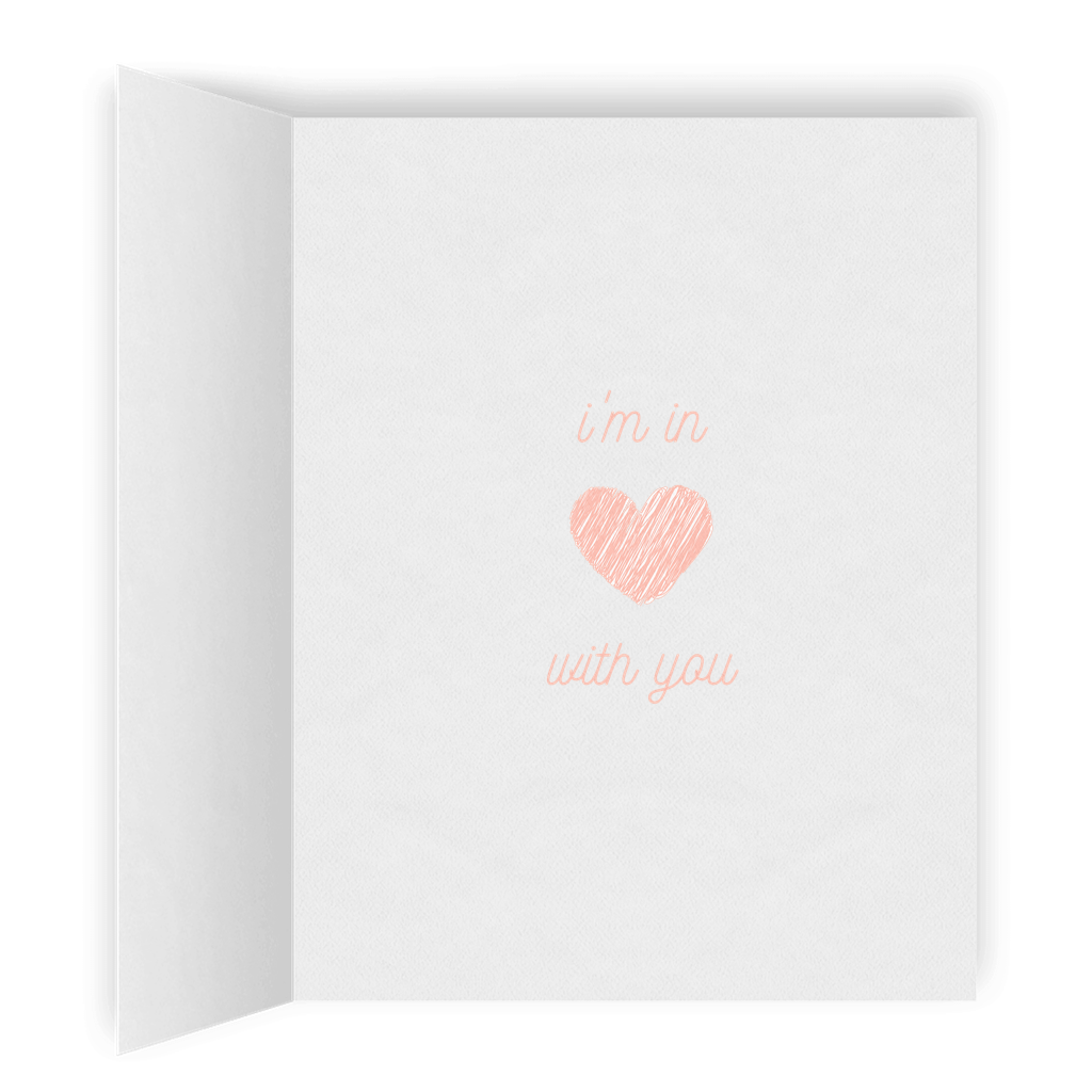 I'm in love with you | Anniversary Greeting Card | Romantic Lesbian LGBTQ Card