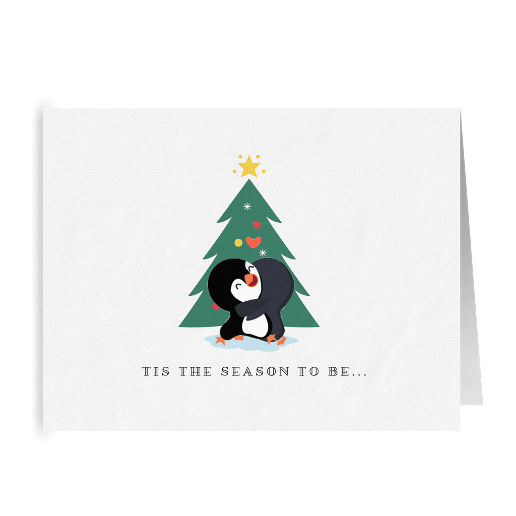 Tis the Season to Be Even More in Love With You | Cute Punny Penguin Christmas Card | LGBTQ Holiday Gifts