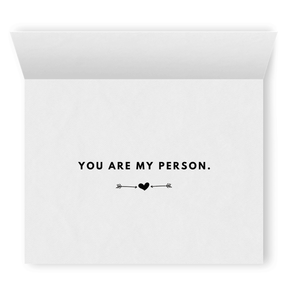 You Are My Person | Cute Romantic Lesbian Greeting Card | Lesbian Wedding Anniversary Gift | LGBTQ Greeting Cards