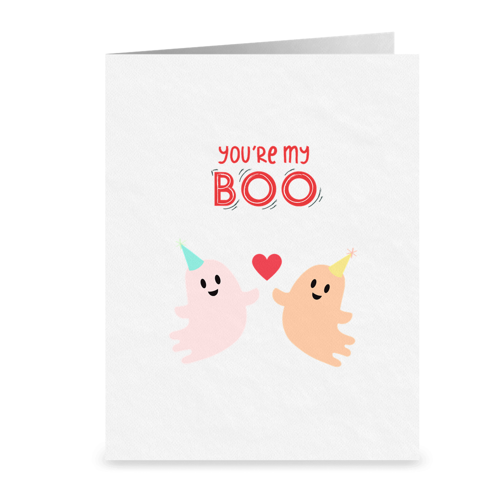 You're My Boo | Lesbian LGBTQ Greeting Card | Romantic Halloween Greeting Card