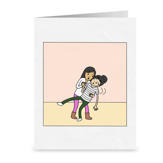 Catch You When You Fall | Romantic Lesbian Anniversary Cards & Gifts | LGBTQ Greeting Cards