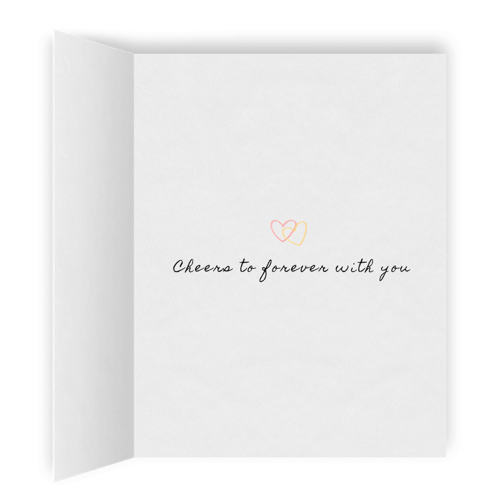 Forever With You | Romantic Lesbian Couple Card | Cute Lesbian Anniversary Gifts | LGBTQ Greeting Card