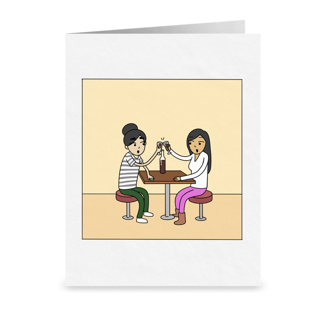 Forever With You | Romantic Lesbian Couple Card | Cute Lesbian Anniversary Gifts | LGBTQ Greeting Card