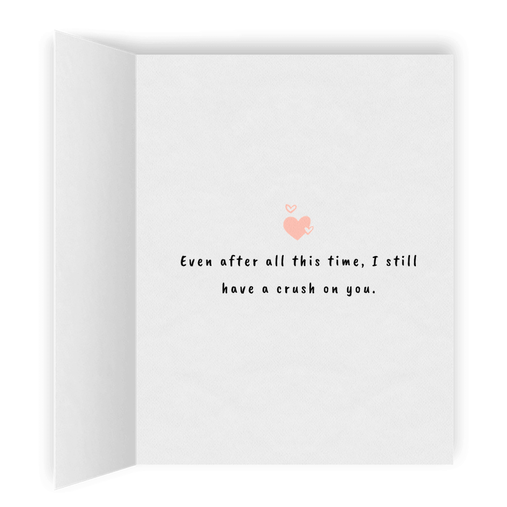 Crush On You | Romantic Lesbian Anniversary Cards & Gifts | LGBTQ Greeting Cards