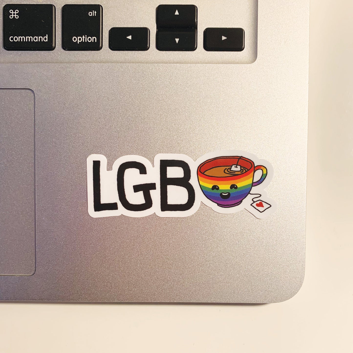 Punny LGB-Tea Vinyl Sticker | Gay Lesbian Pride | LGBTQ | Laptop Sticker