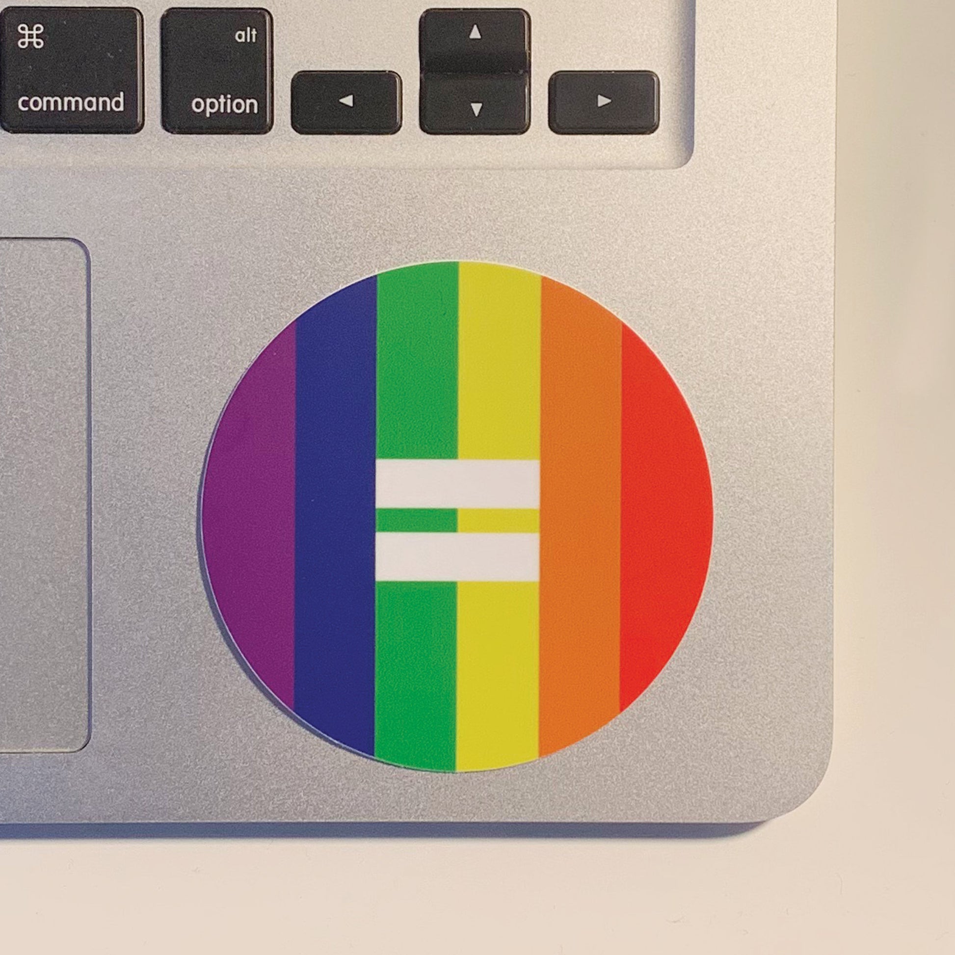 LGBTQ-Equal-Sign-Gay-Pride-Rainbow-Vinyl-Laptop-Sticker-Circle