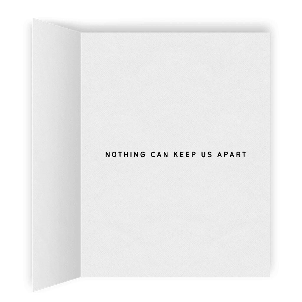 Nothing Can Keep Us Apart | Sentimental Lesbian Greeting Card | The Half of It Movie Inspired | LGBTQ Romantic Gift | Sapphic WLW Love Wins