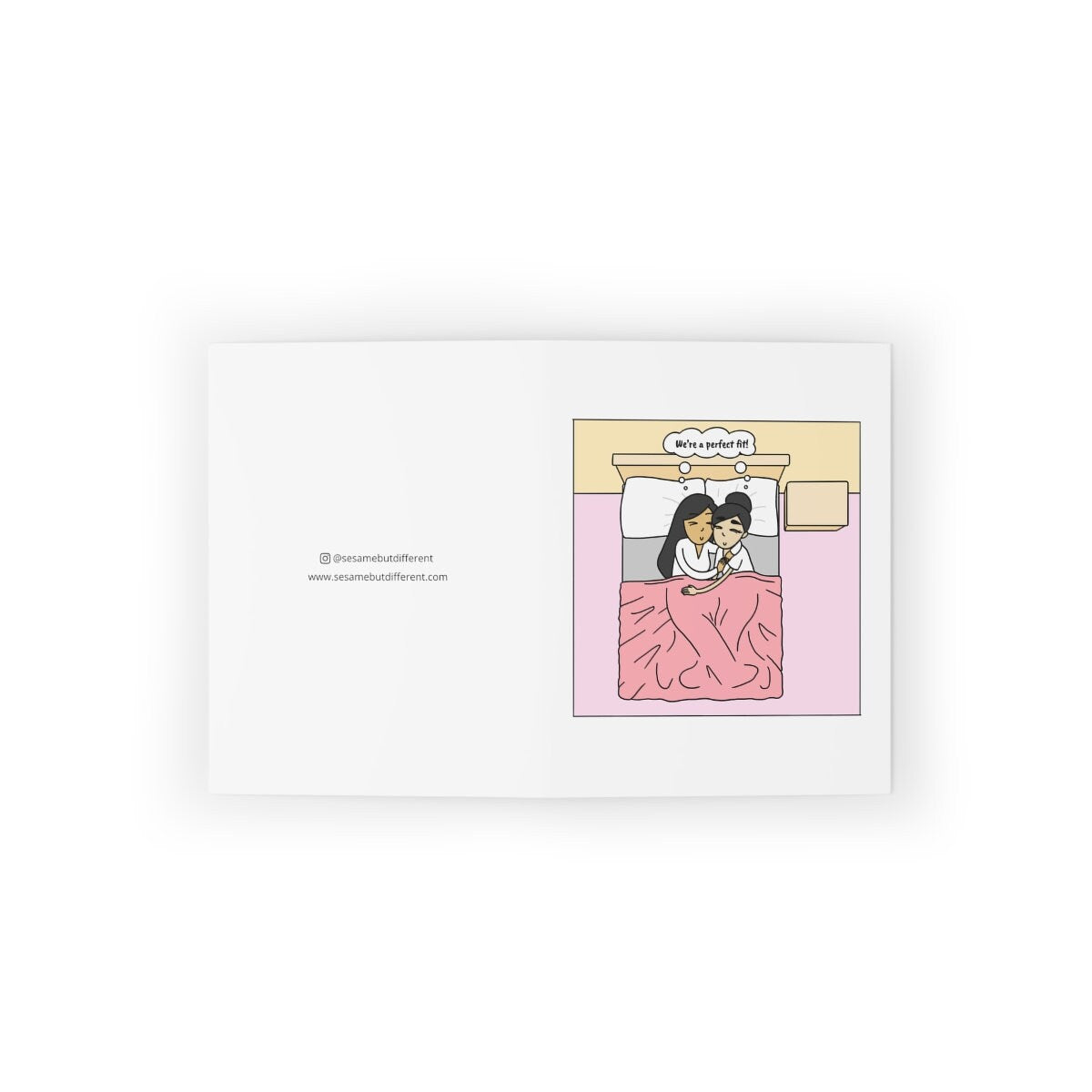 We're a Perfect Fit | Meant to Be Lesbian Anniversary or Valentine's Day Card | Sapphic WLW Relationship | Romantic LGBTQ Gifts & Cards