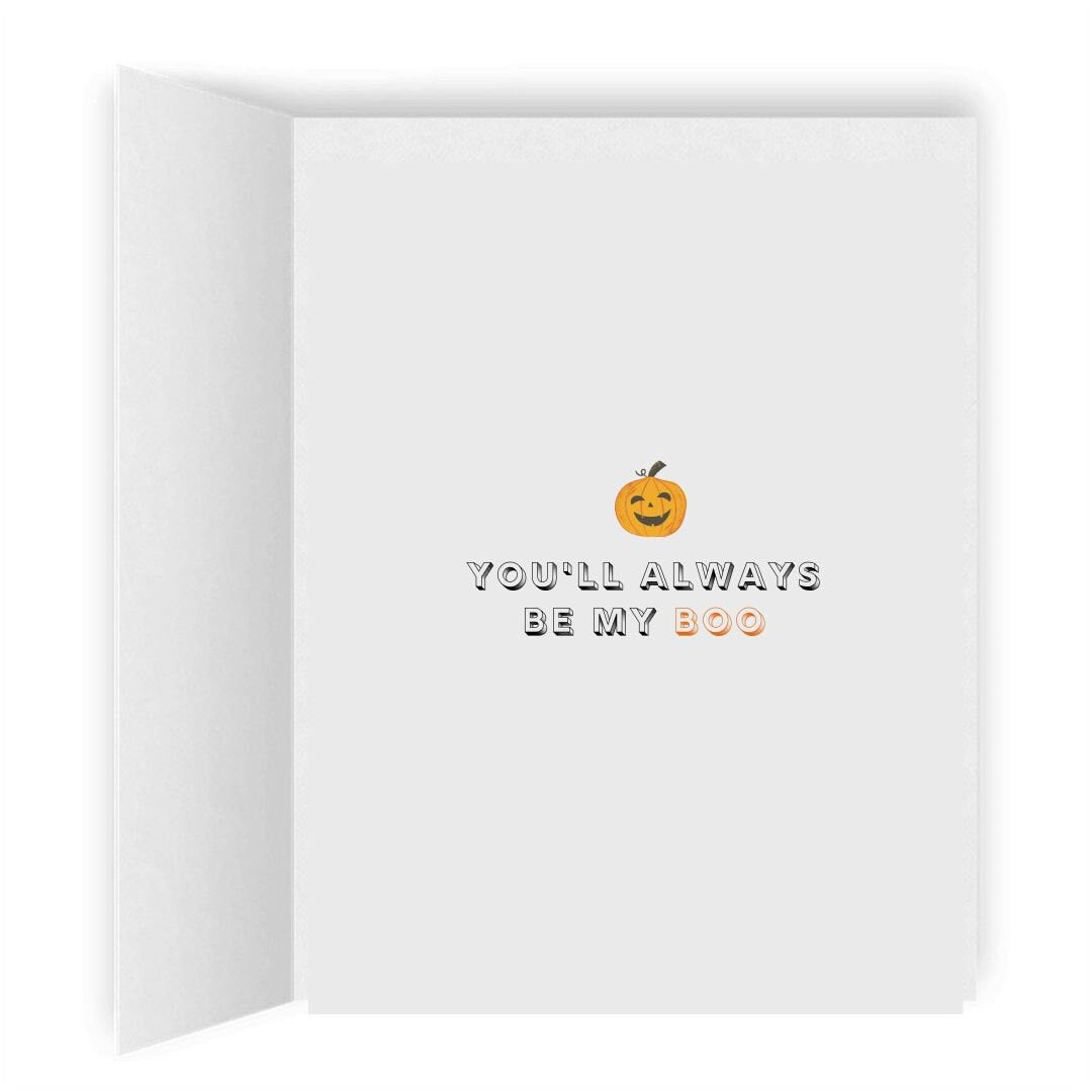 You'll Always Be My Boo | Spooky Romantic Lesbian Halloween Greeting Card | Cute LGBTQ Halloween Gift | Sapphic Relationship | WLW Couple