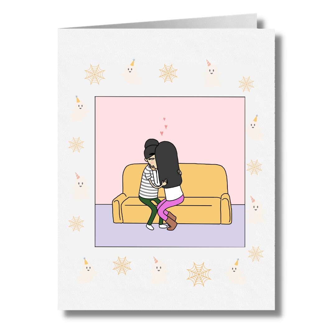 You'll Always Be My Boo | Spooky Romantic Lesbian Halloween Greeting Card | Cute LGBTQ Halloween Gift | Sapphic Relationship | WLW Couple