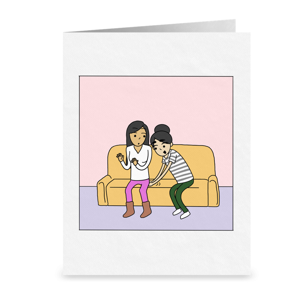 Warm Hands | Romantic Lesbian Card | Cute Lesbian Anniversary Gifts | LGBTQ Greeting Card