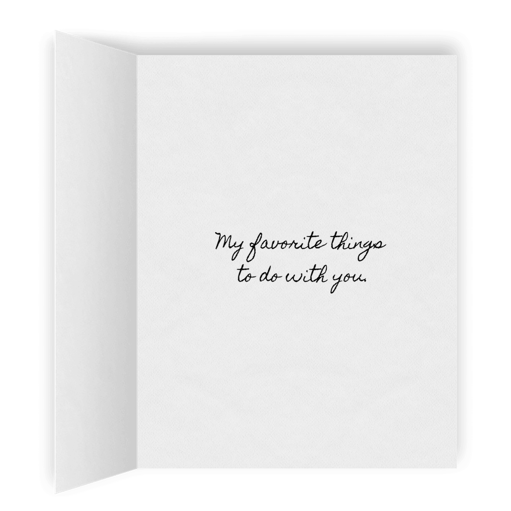 Live. Love. Cuddle | Cute Romantic Lesbian Greeting Card | LGBTQ Anniversary Gift