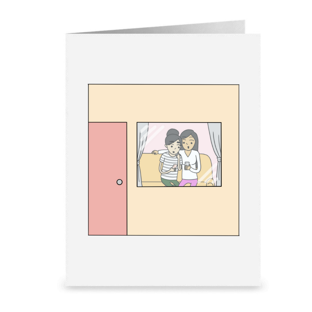 Lose Track of Time Card | Romantic Lesbian Anniversary Cards & Gifts | LGBTQ Greeting Cards